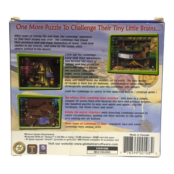 Lemmings Revolution PC Game Windows 98/XP Like New Condition - Picture 5 of 8